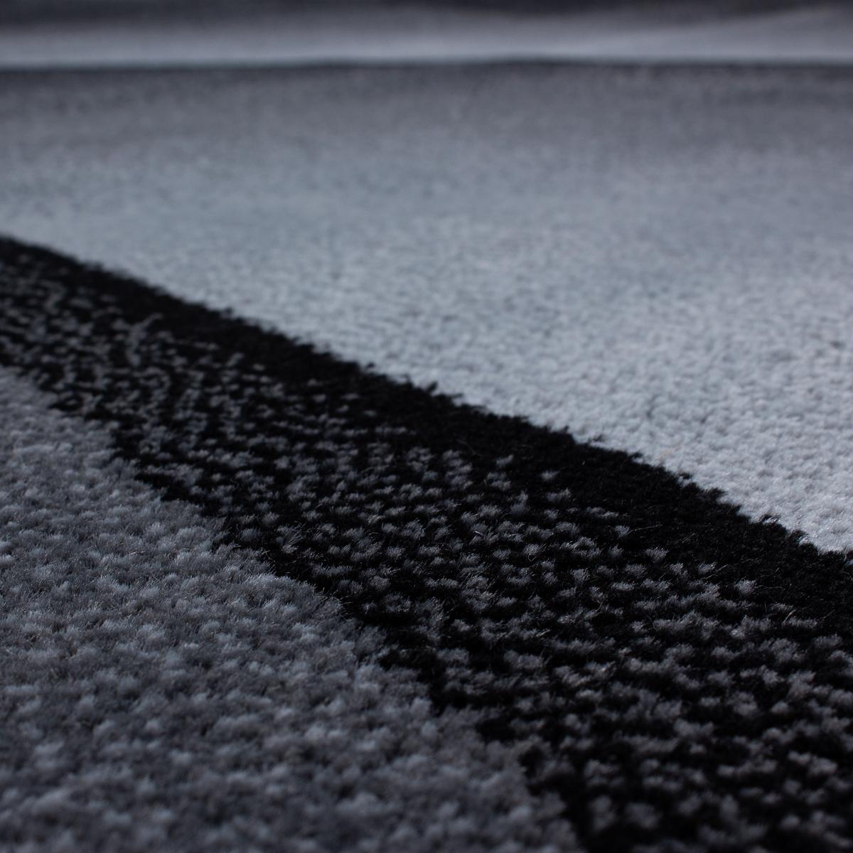 TEPPICH Kurzflor INN in Schwarz, mit Farbverlauf, 140 x 200 cm - Schwarz, Textil (200/140cm) - KADIMA DESIGN