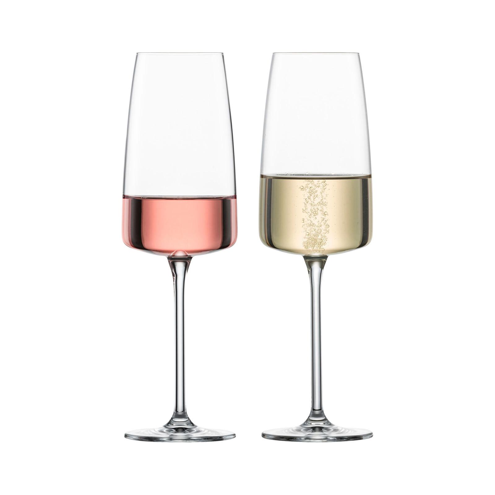 SEKTGLÄSER Vivid Senses transparent 388 ml 2er Set - Transparent, Glas (0.388L) - Zwiesel Glas