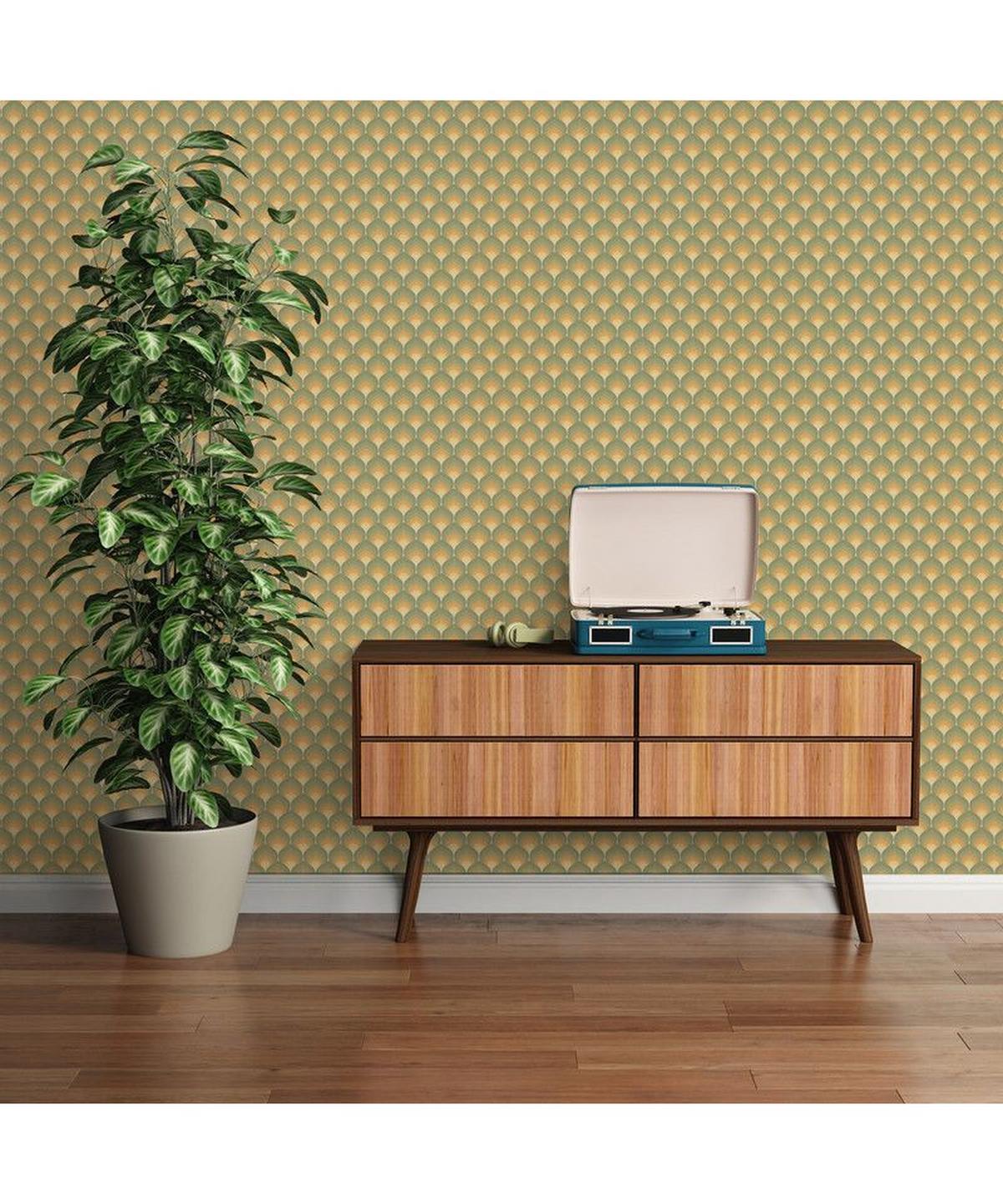 VLIESTAPETE Grün 53/850 cm - Grün, Textil (53/1cm) - KUNSTLOFT