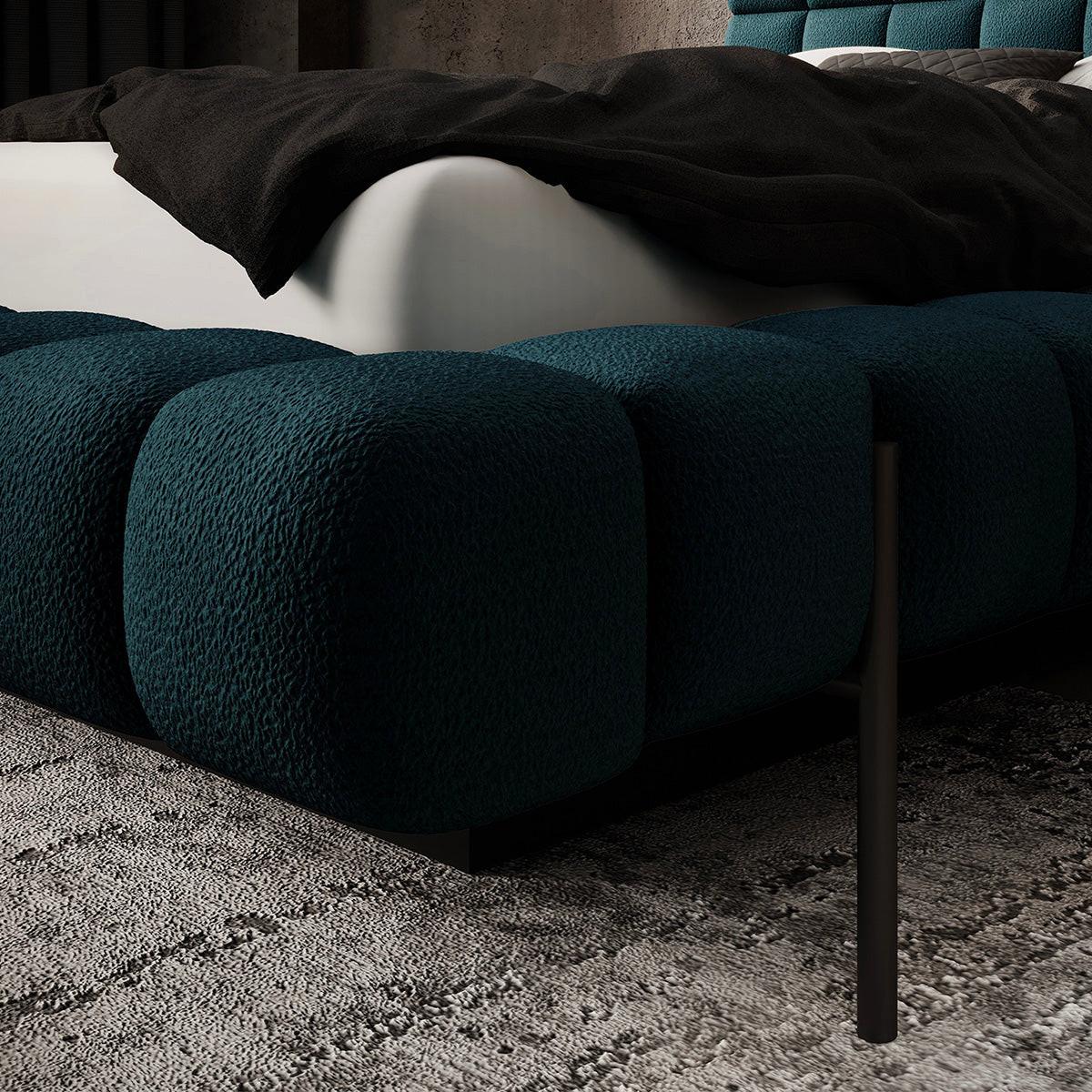 BOXBETT 160/200 Ezio Blau - Blau, Holz (160/200cm) - Petits-meubles