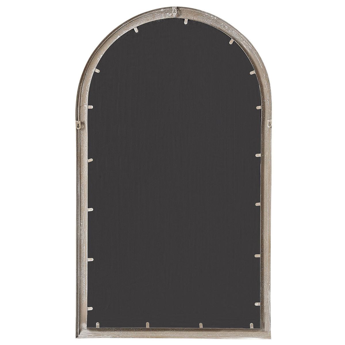 WANDSPIEGEL beige Fensteroptik 77/130 cm Trevol - Beige, Metall (77/130/5cm) - Beliani