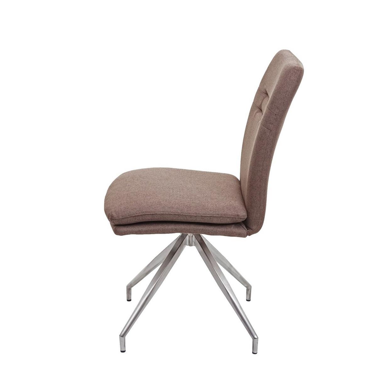 ESSZIMMERSTUHL Braun 6er-Set - Braun, Textil (47/90/60cm) - MCW