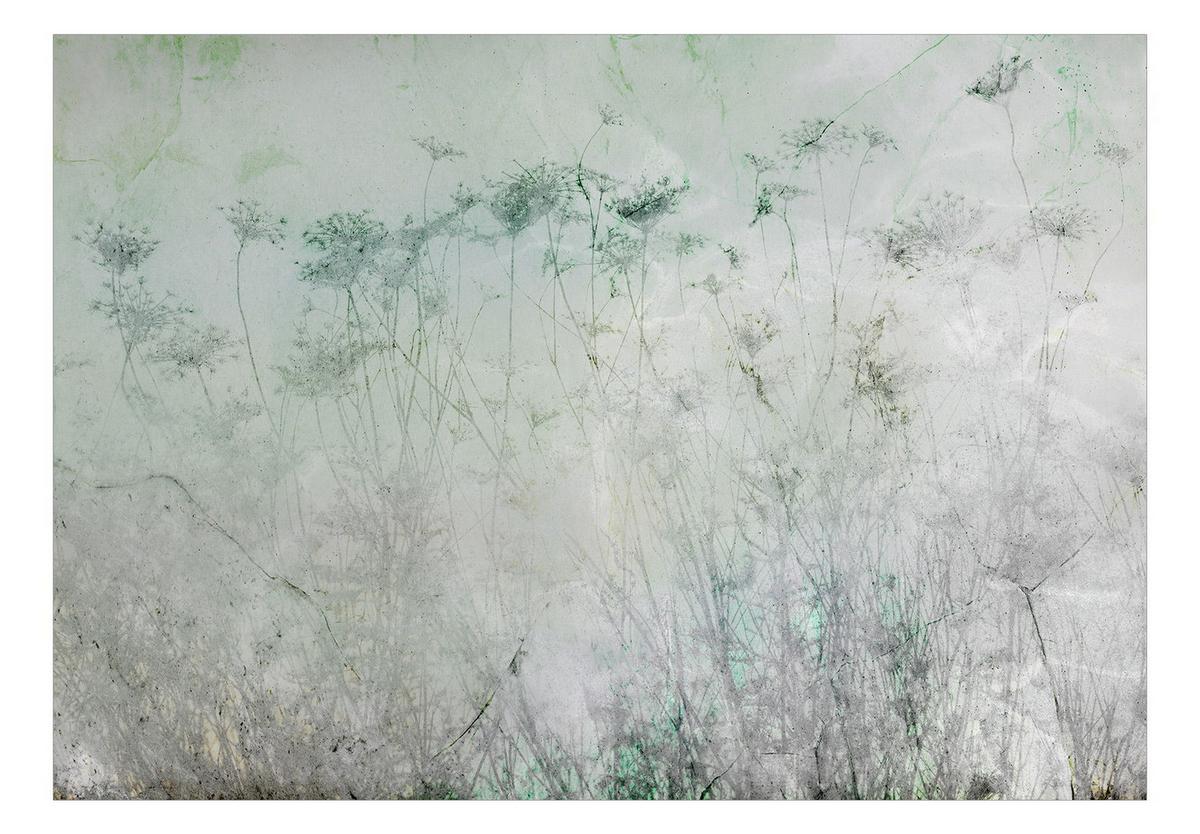 SELBSTKLEBENDE FOTOTAPETE Grau 98/70 cm - Grau/Grün, Kunststoff/Textil (98/1cm) - KUNSTLOFT