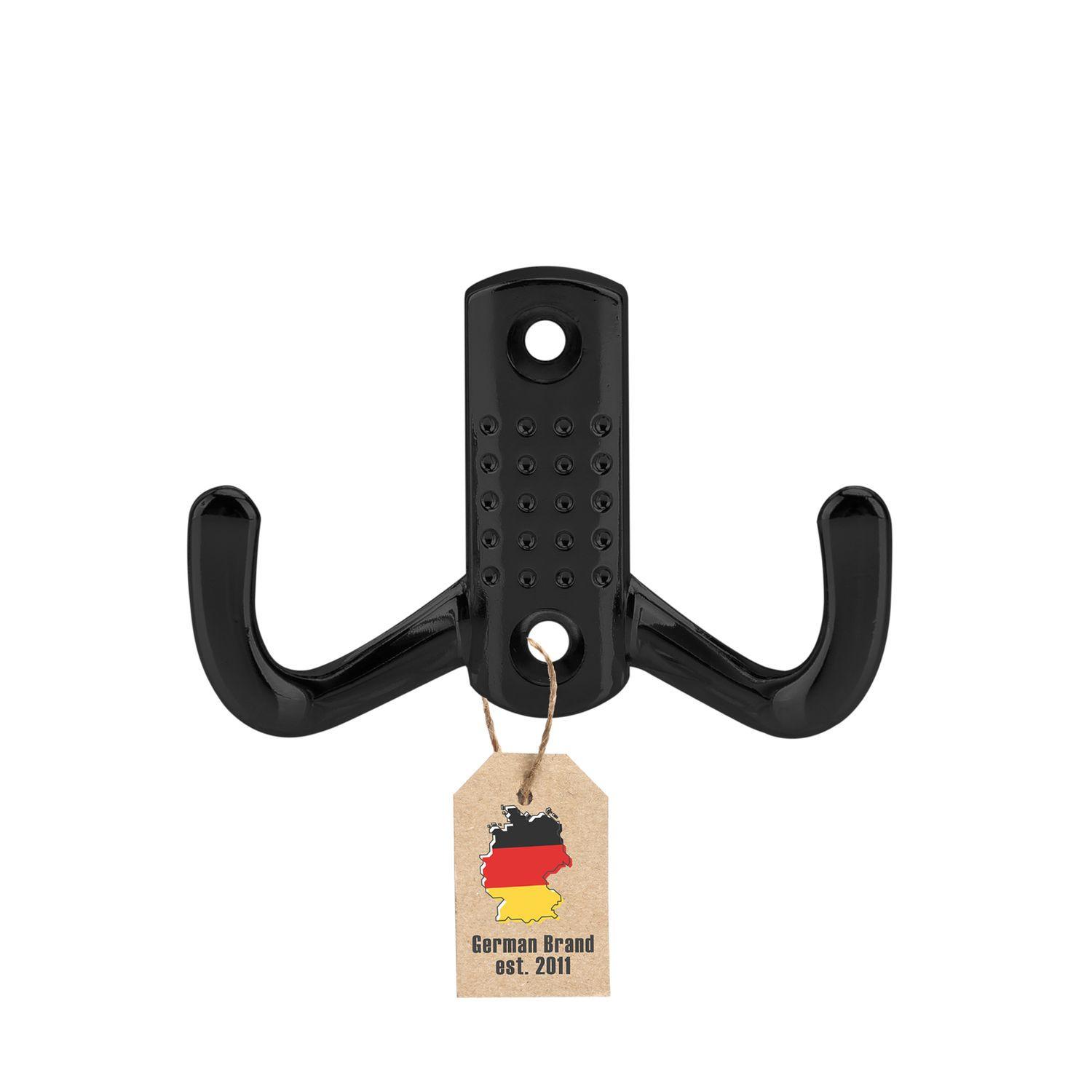 KLEIDERHAKEN 7 / 4.7 cm - Schwarz, Metall (1.69/4.7/7cm) - Intirilife