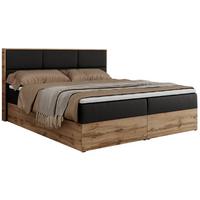 BOXBETT ALBERO 2 - 140/200 Schwarz Kunstleder - H4 - Schwarz, Holz/Textil (140/200cm) - MKS