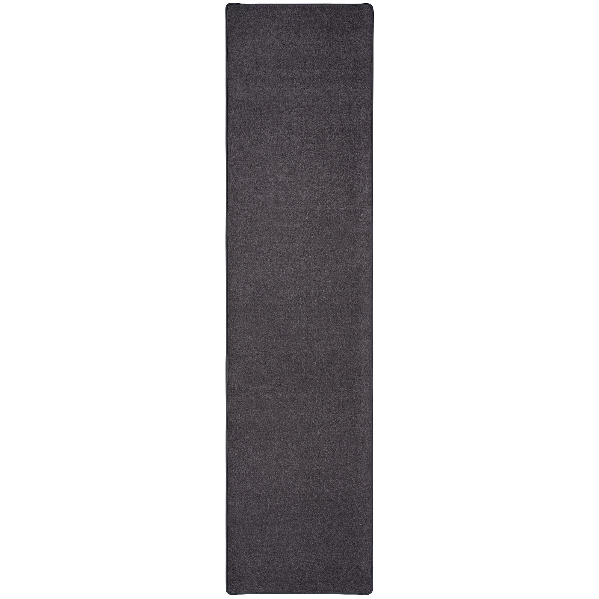 TREND VELOURS LÄUFER TEPPICH JOY - Anthrazit, Textil (80/320cm) - Snapstyle