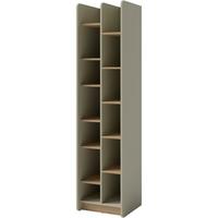 BÜCHERREGAL Alex mit 11 Regalböden, Eukalyptus - Eukalyptusholzfarben, Holzwerkstoff (55/195/42cm) - Beautysofa