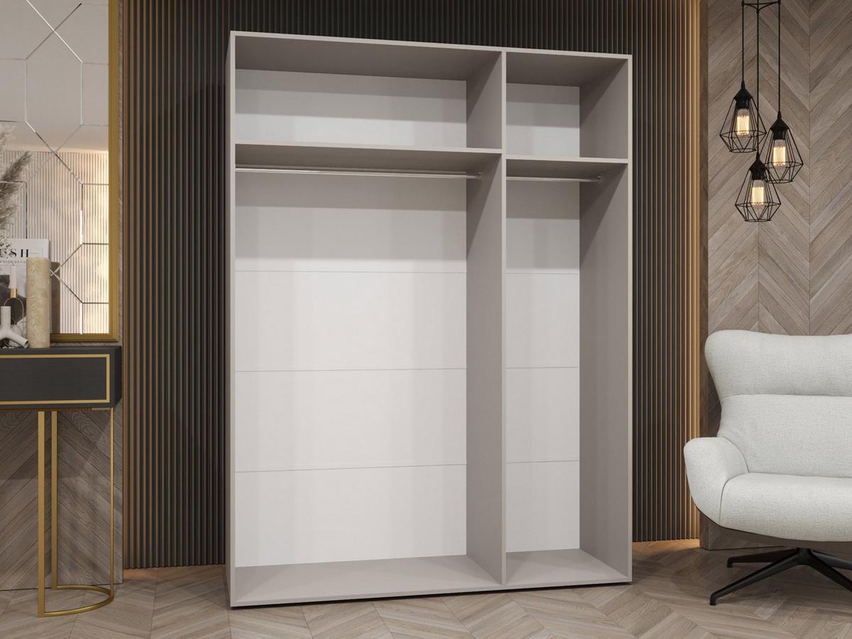 DREHTÜRENSCHRANK Mila I 150 - Goldfarben/Nussbaumfarben, Holzwerkstoff/Kunststoff (150/202/52cm) - MIRJAN24