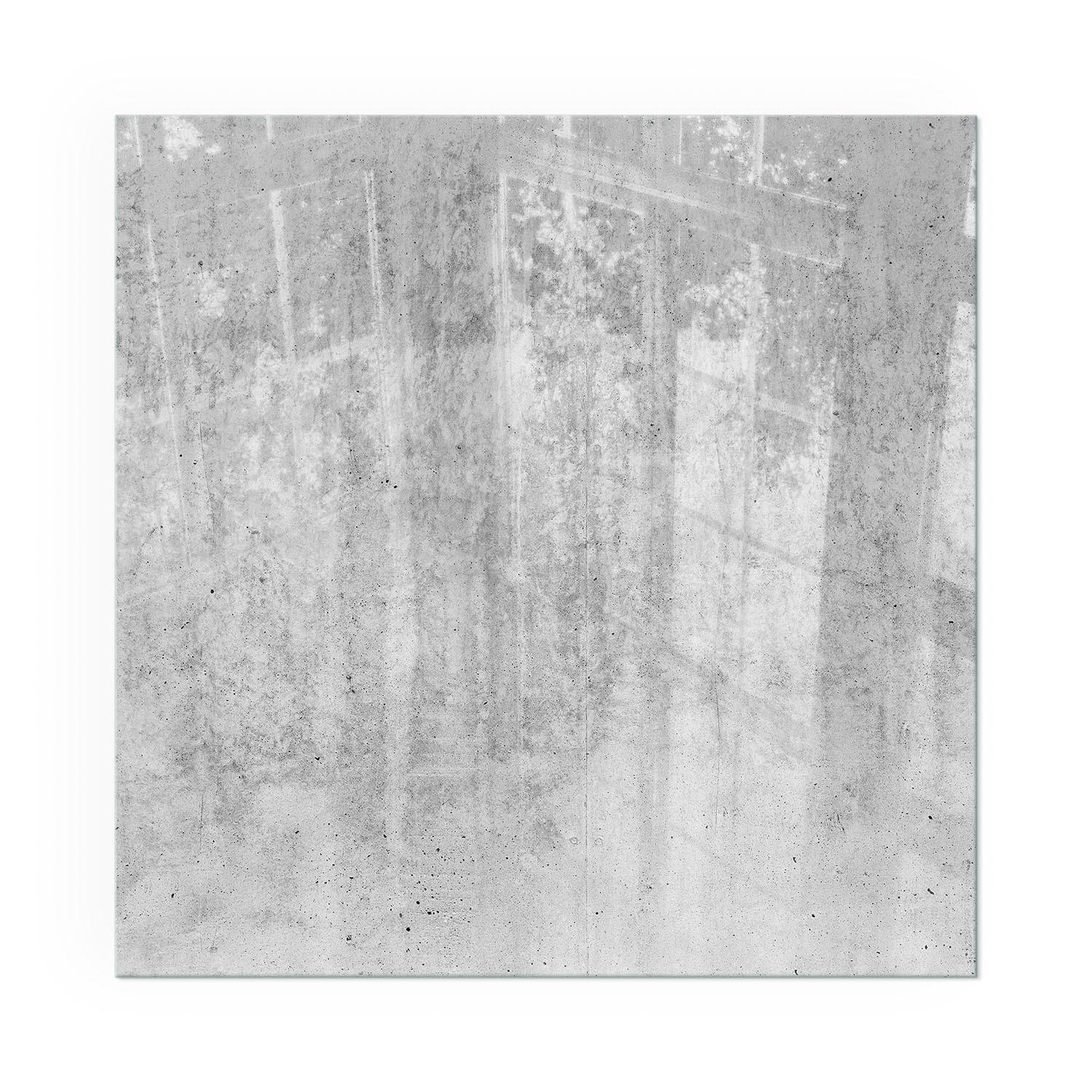 GLASPLATTE für Kamin 50x50 cm - Grau, Glas (50/50/0.4cm) - TULUP