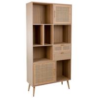 REGAL aus MDF und braunem Netz, 90x37x189 cm - Braun, Holz (90/37/189cm) - Wanderlust