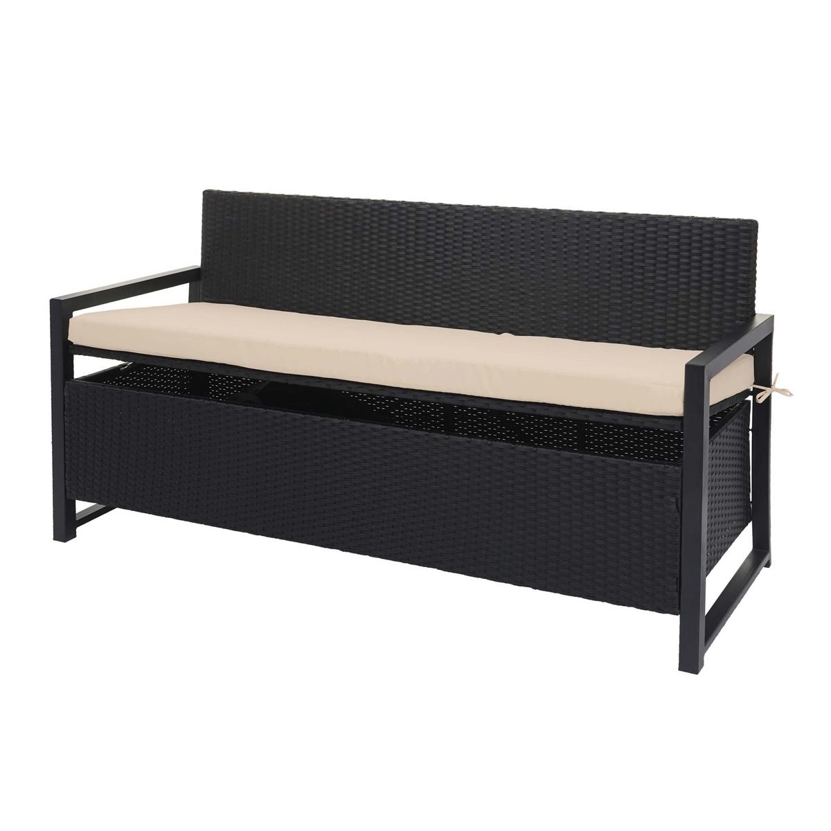 SITZBANK Anthrazit, Beige - Anthrazit/Beige, Kunststoff (164/87/57cm) - MCW
