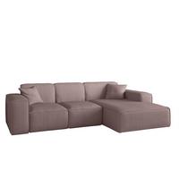 ECKSOFA Celes Premium Stoff Scala - Lila, Holzwerkstoff/Textil (266/165cm) - Fun Möbel