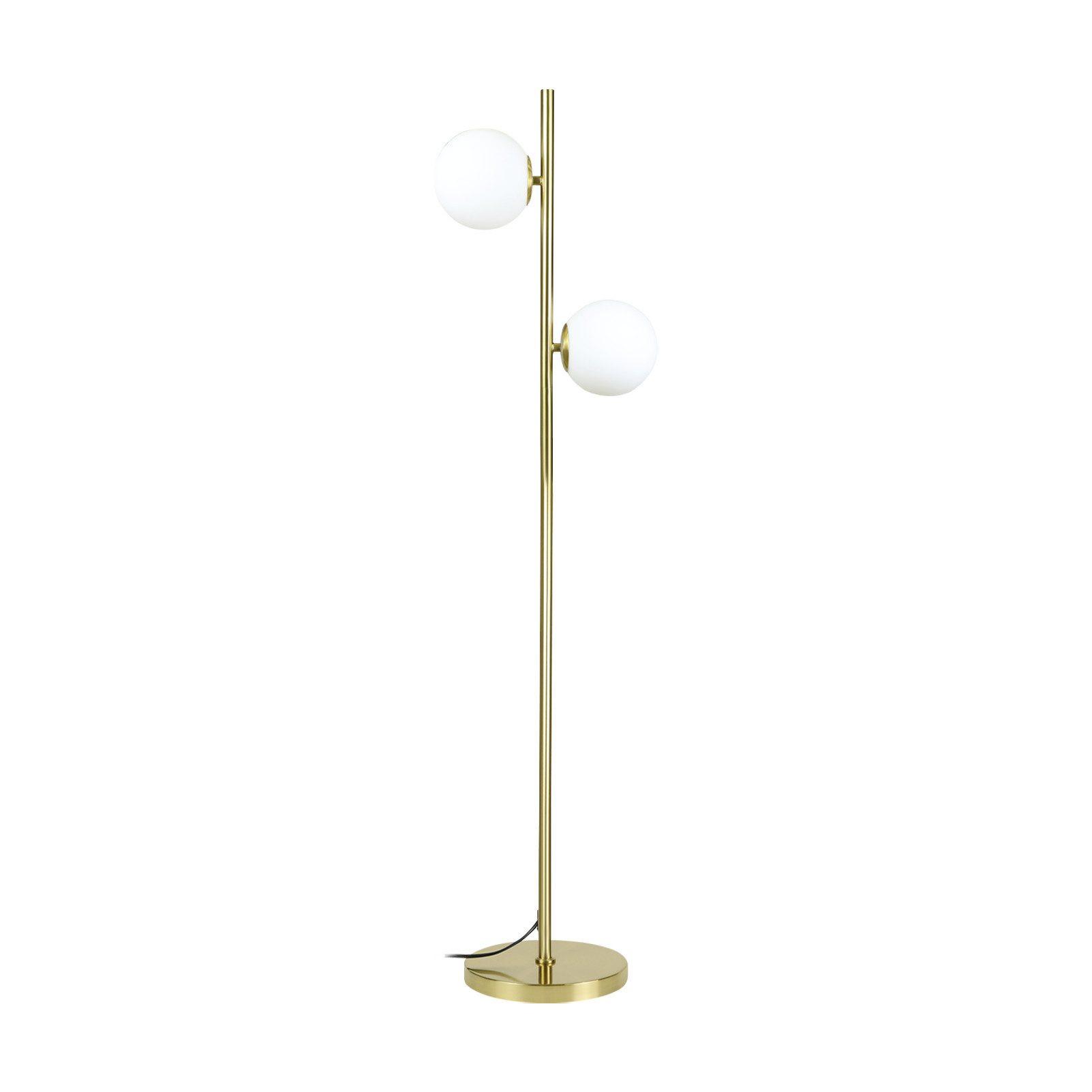 STEHLAMPE Thalassa 22/15/166 cm - Weiß, Glas/Metall (22/15/166cm) - ZMH