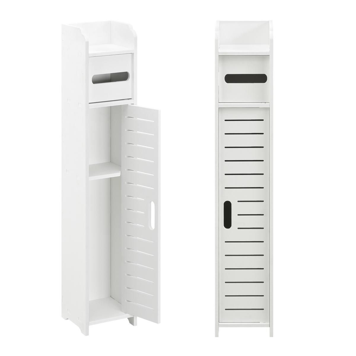 TOILETTENPAPIERHALTER Leoben - Weiß, Kunststoff (15/80/15cm) - [en.casa]