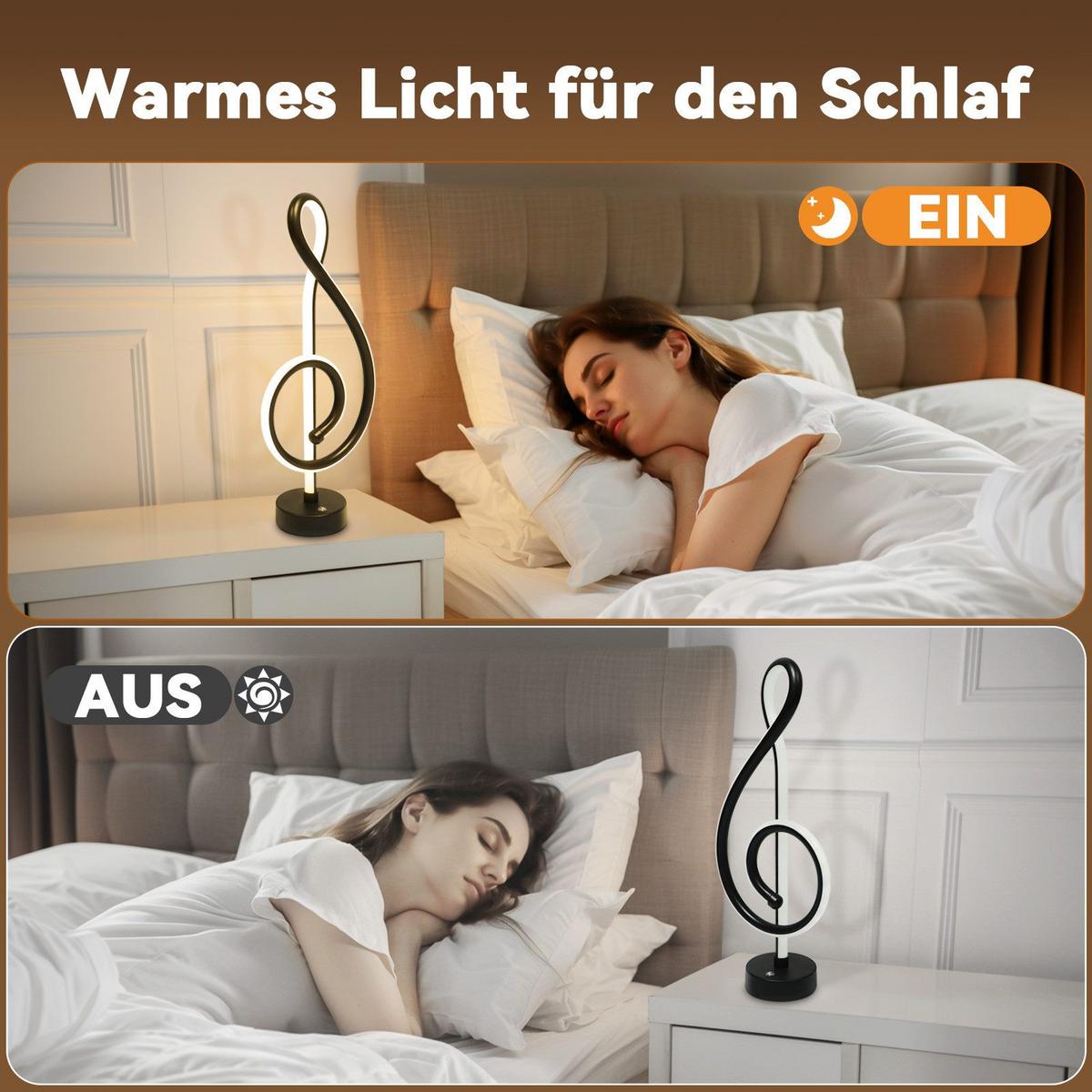 TISCHLEUCHTE Seebar 16.5/2.5/38.5 cm - Schwarz, Metall (38.5/16.5/2.5cm) - ZMH