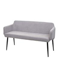 SITZBANK Grau, Schwarz - Schwarz/Grau, Textil (133/77/56cm) - MCW