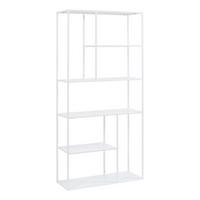 STANDREGAL Vehmaa - Weiß, Metall (90/188/30cm) - [en.casa]