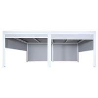 ALU PERGOLA MIT SEITENWAND Weiß - Weiß, Metall (590/224/306cm) - MCW