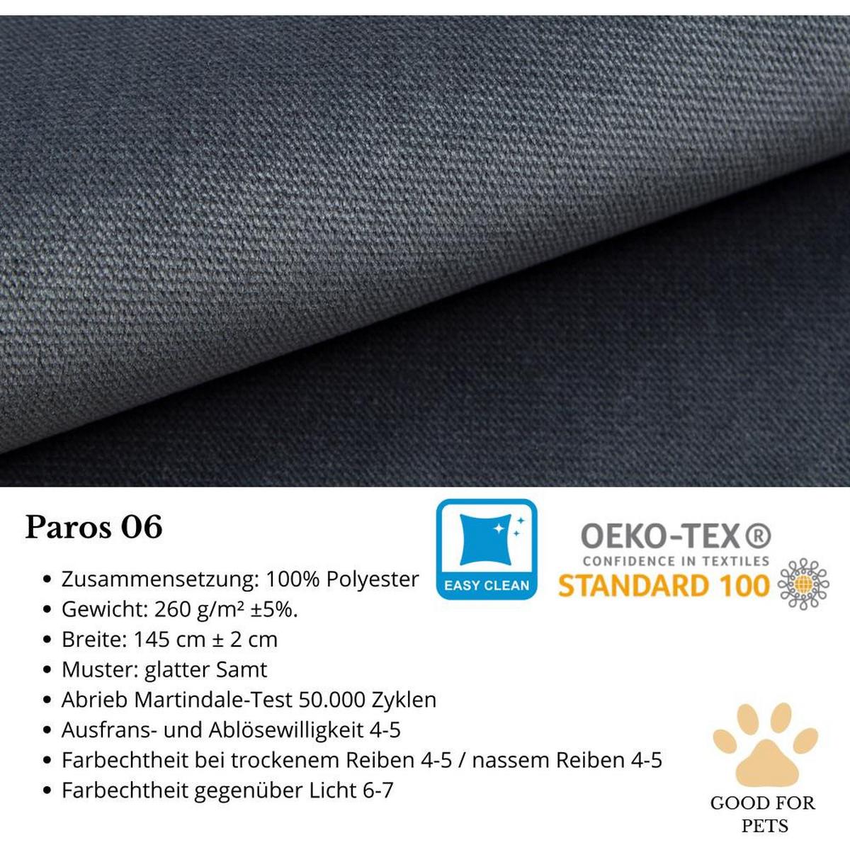 CHESTERFIELD-SESSEL Falco dunkellgrau mit Holzbeinen - Wengefarben/Dunkelgrau, Holz/Textil (82/102/92cm) - Beautysofa