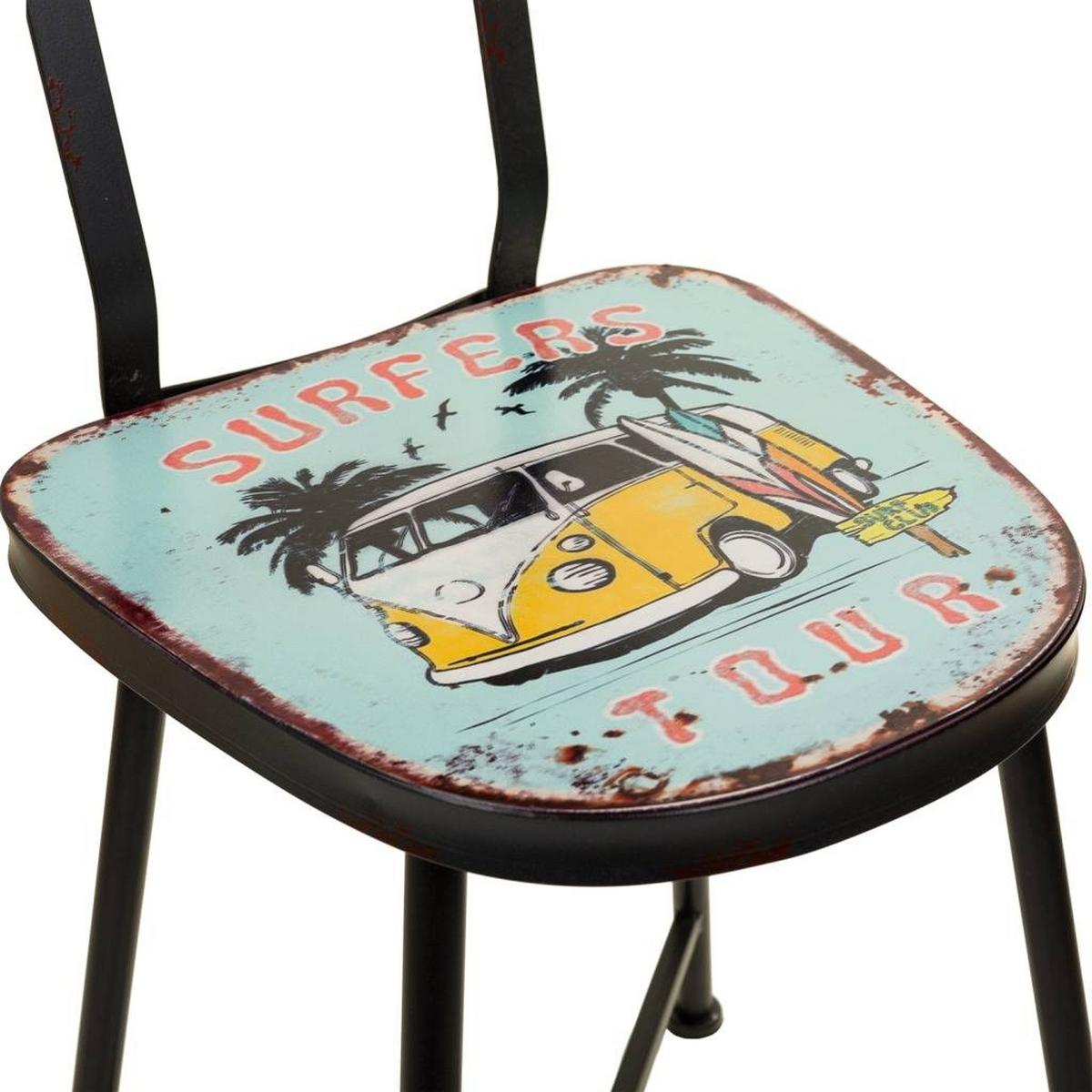STUHL aus Metall, 38x40x82cm - Multicolor, Metall (38/82/40cm) - Wanderlust