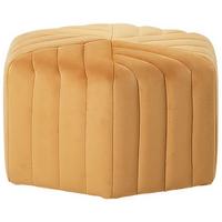 POUF Murietta 53/53/29 cm - Gelb, Textil (53/29/53cm) - Beliani