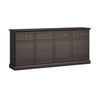 SIDEBOARD Toja Anthrazitfarbenes Holz - Braun, Holzwerkstoff (192.6/86/39.5cm) - Petits-meubles