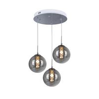 LED-HÄNGELEUCHTE Flamjarl 30/150/30 cm - Grau, Glas (30/30/150cm) - ZMH