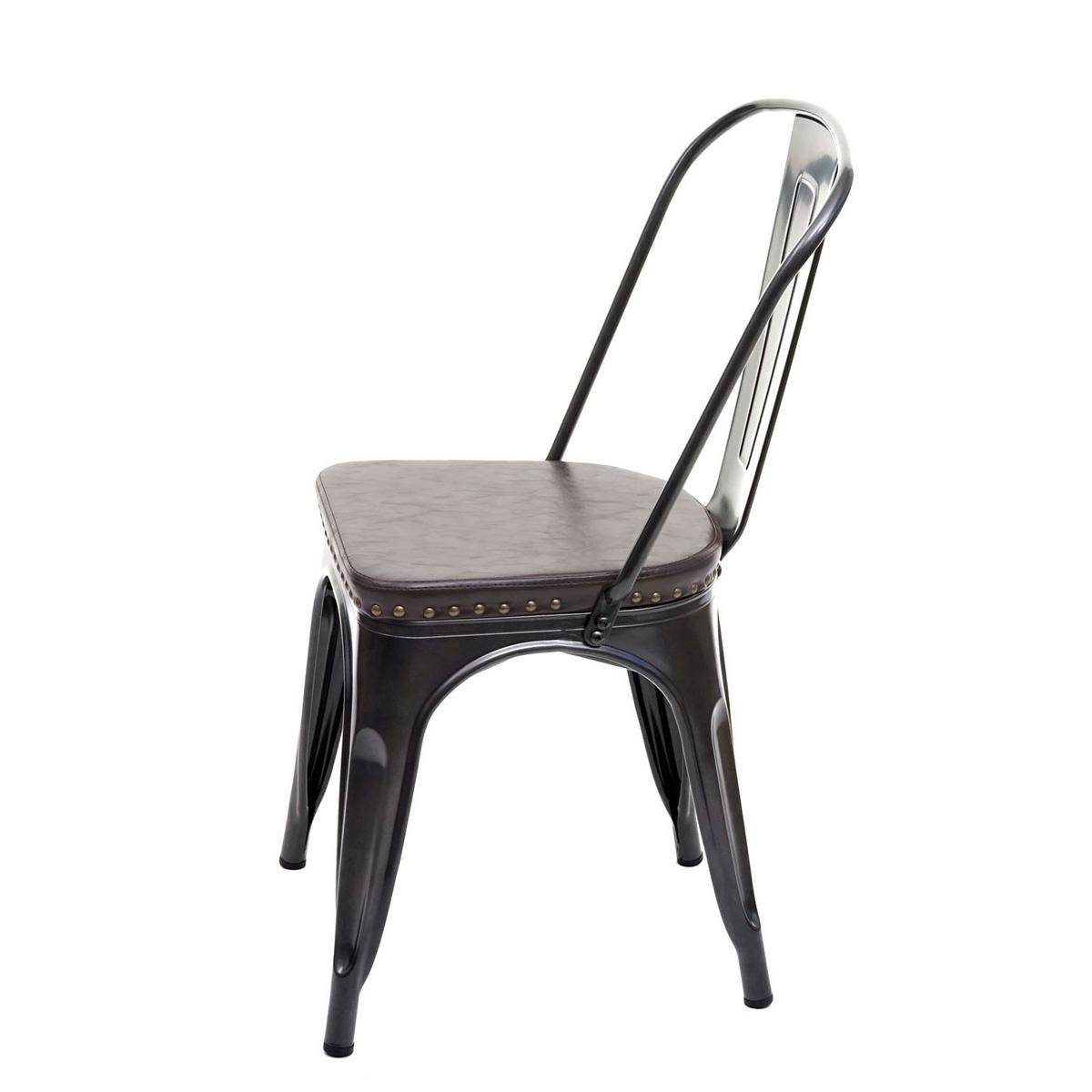 ESSZIMMERSTUHL H10E Braun 2er-Set - Braun, Metall (44/85/49cm) - MCW