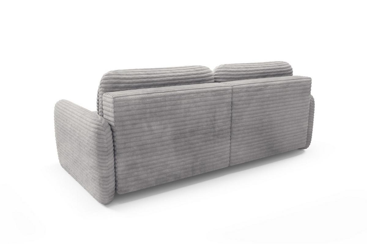 ECKSOFA Simone Mit Schlaffunktion - Grau, Holzwerkstoff/Textil (240/165cm) - Fun Möbel