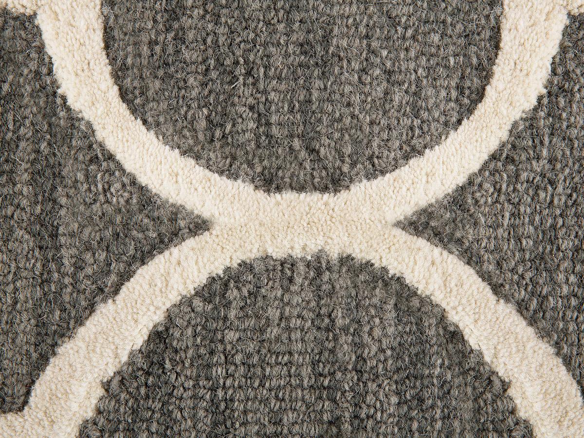 KURZFLOR-TEPPICH Yalova 230/160 cm - Grau, Textil (160/230cm) - Beliani