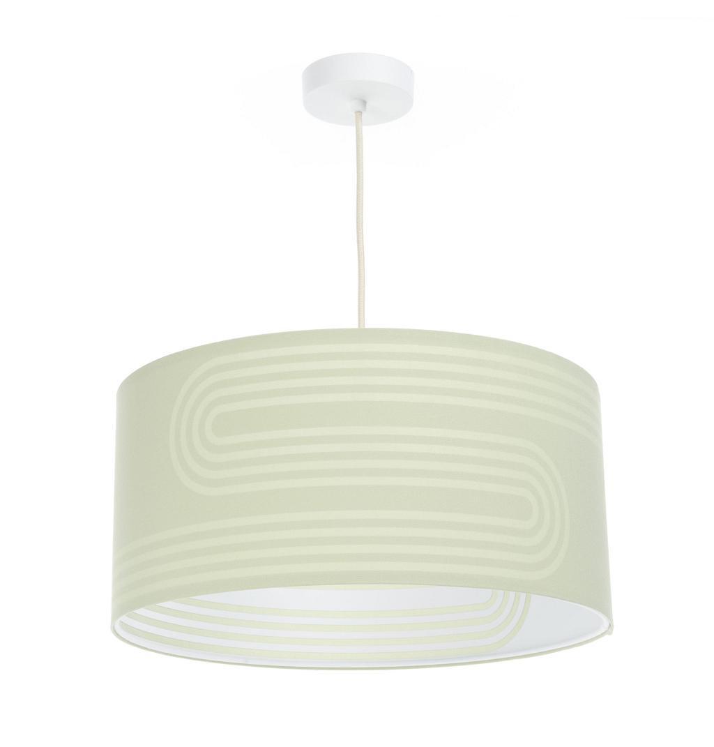 HÄNGELEUCHTE Grün 40/90 cm - Weiß/Grün, Kunststoff (20/0.4/90cm) - ONZENO