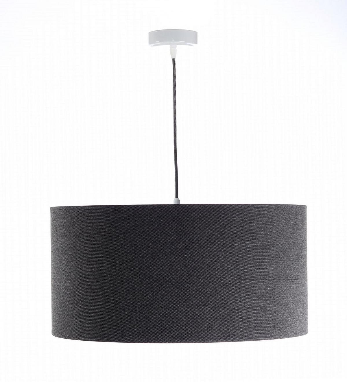 HÄNGELEUCHTE Grau 40/20 cm - Schwarz/Grau, Kunststoff (40/0.4/20cm) - ONZENO