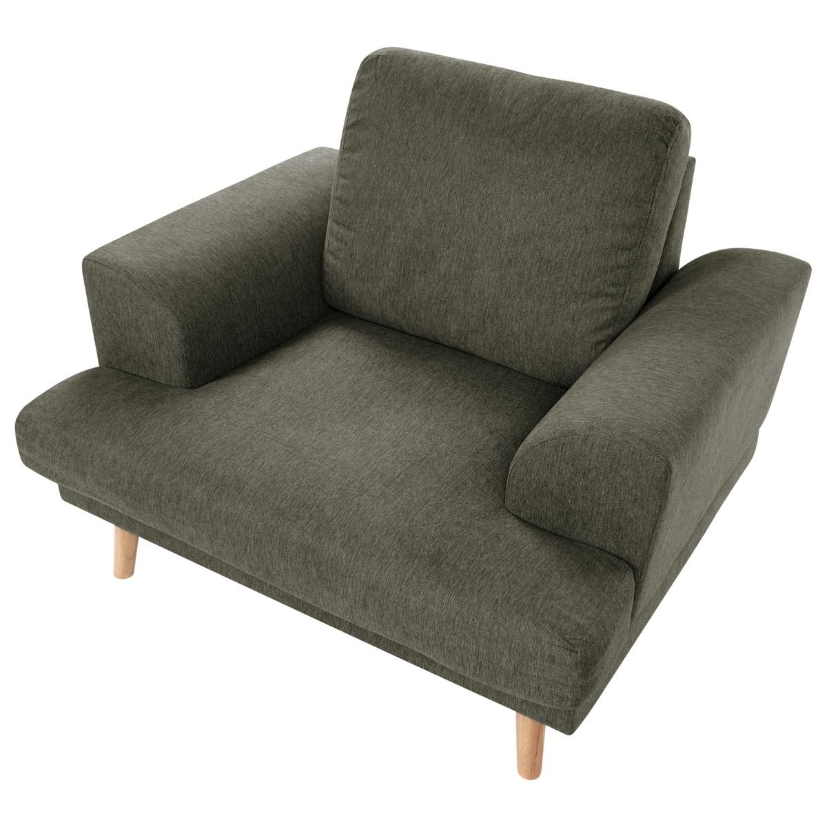 SESSEL Stoff Grün Kildal - Grün, Textil (114/90/96cm) - Beliani