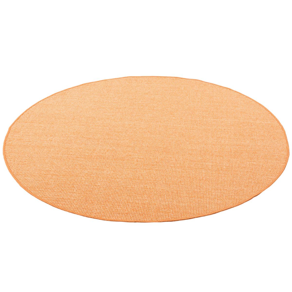 SISAL NATUR TEPPICH RUND - Orange, Textil (100/100cm) - Snapstyle