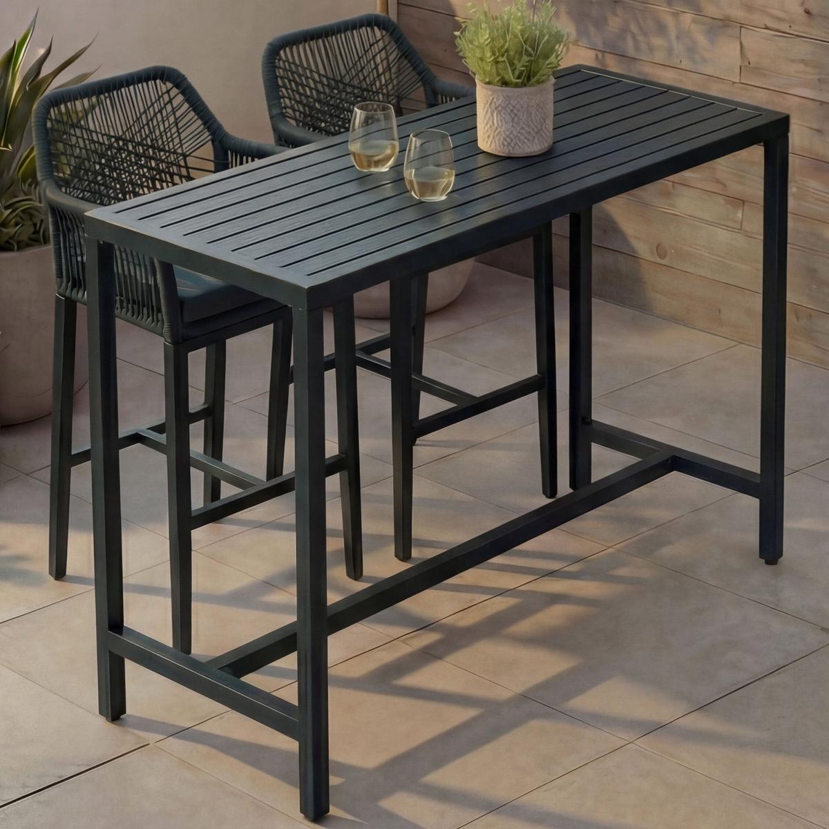 STEHTISCH eckig Green - Grün, Metall (65/130/105cm) - MCW