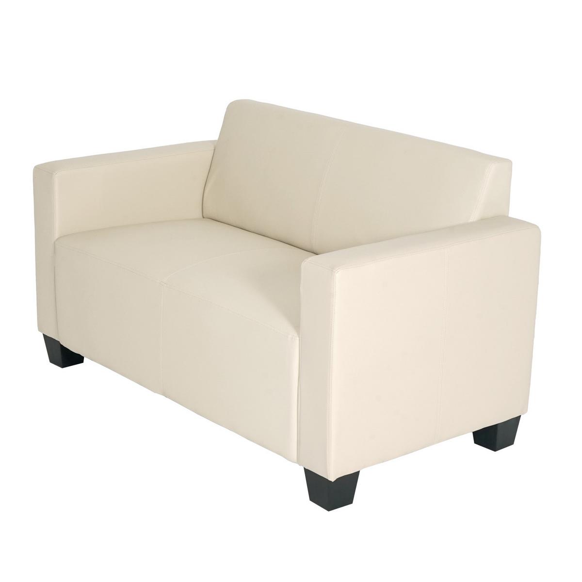 2-SITZER-SOFA Cremeweiß - Creme/Weiß, Textil (136/76/72cm) - MCW