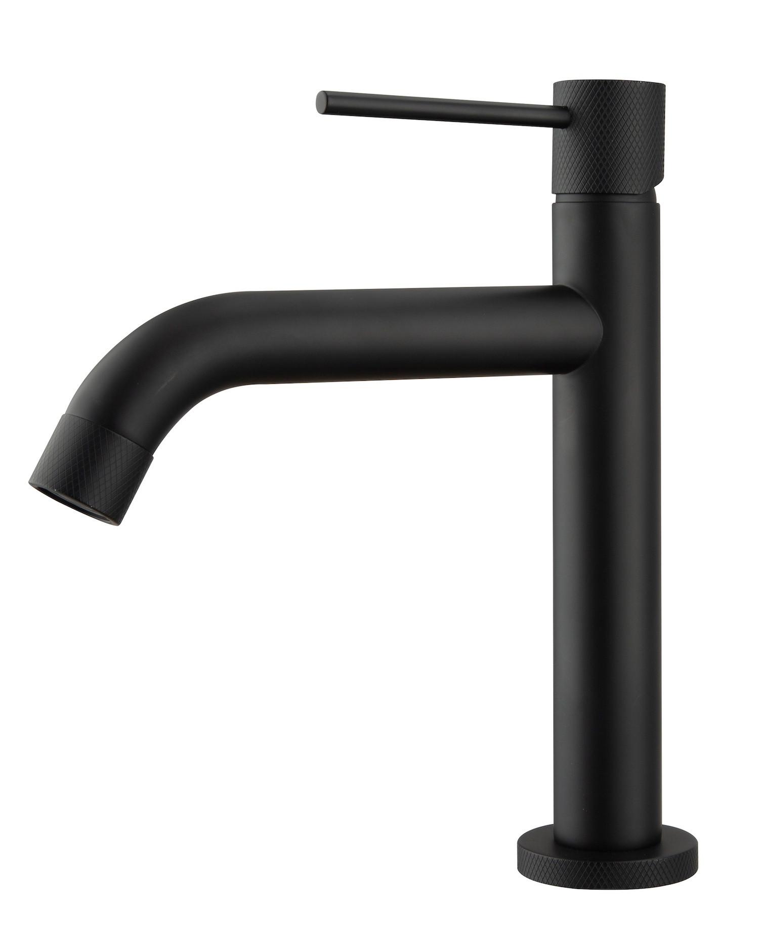 WASCHTISCHARMATUR Ames Schwarz - Schwarz, Metall (5/20/5cm) - Badplaats