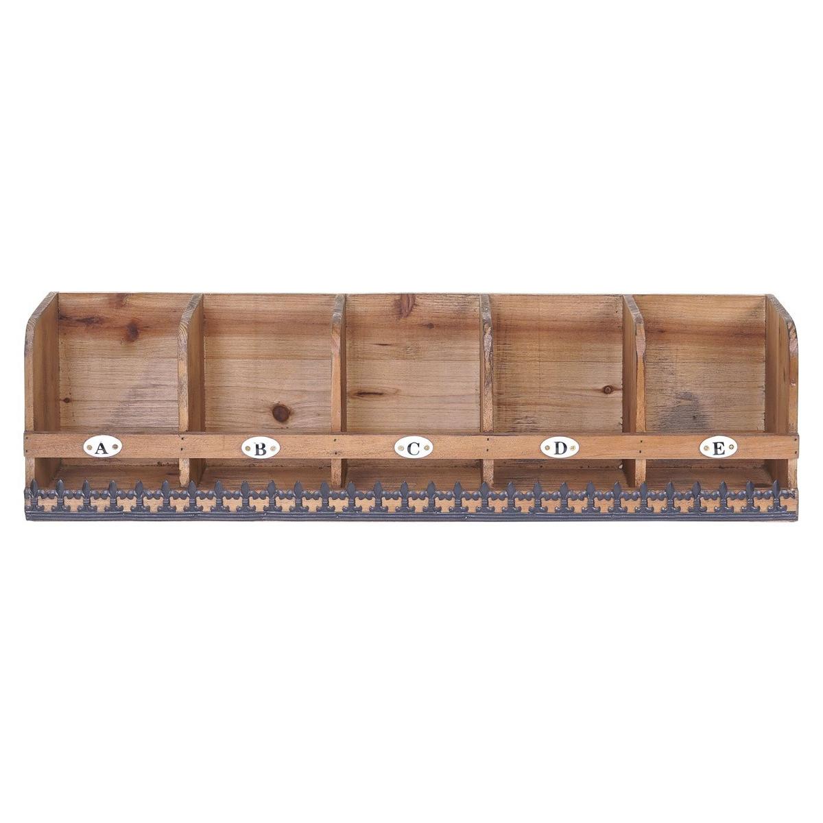 WANDREGAL Braun, Schwarz - Schwarz/Braun, Holz (18/71/16cm) - MCW