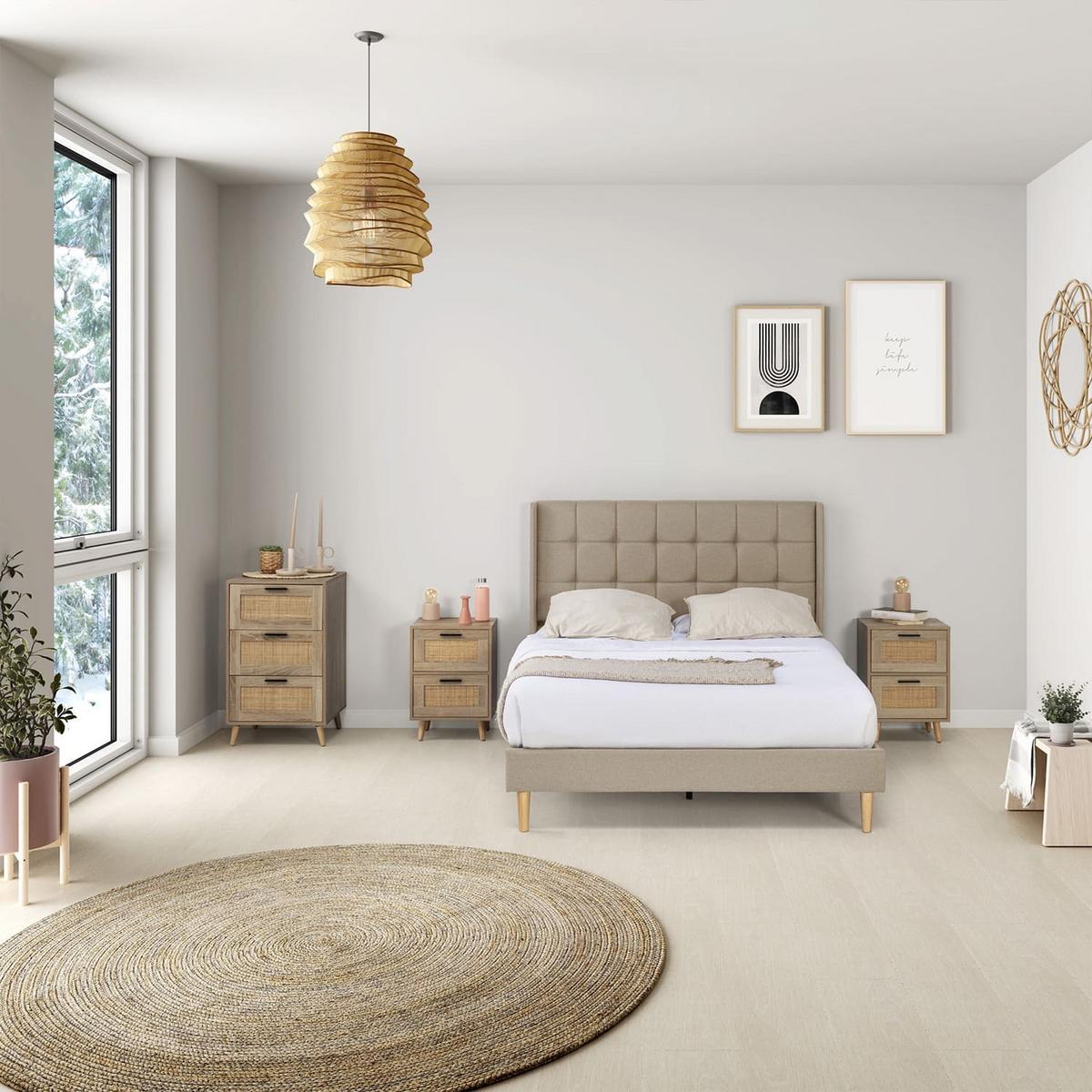 POLSTERBETT 140x190 cm Esther, Beige - Beige, Textil (195/146/117cm) - VS Venta-stock
