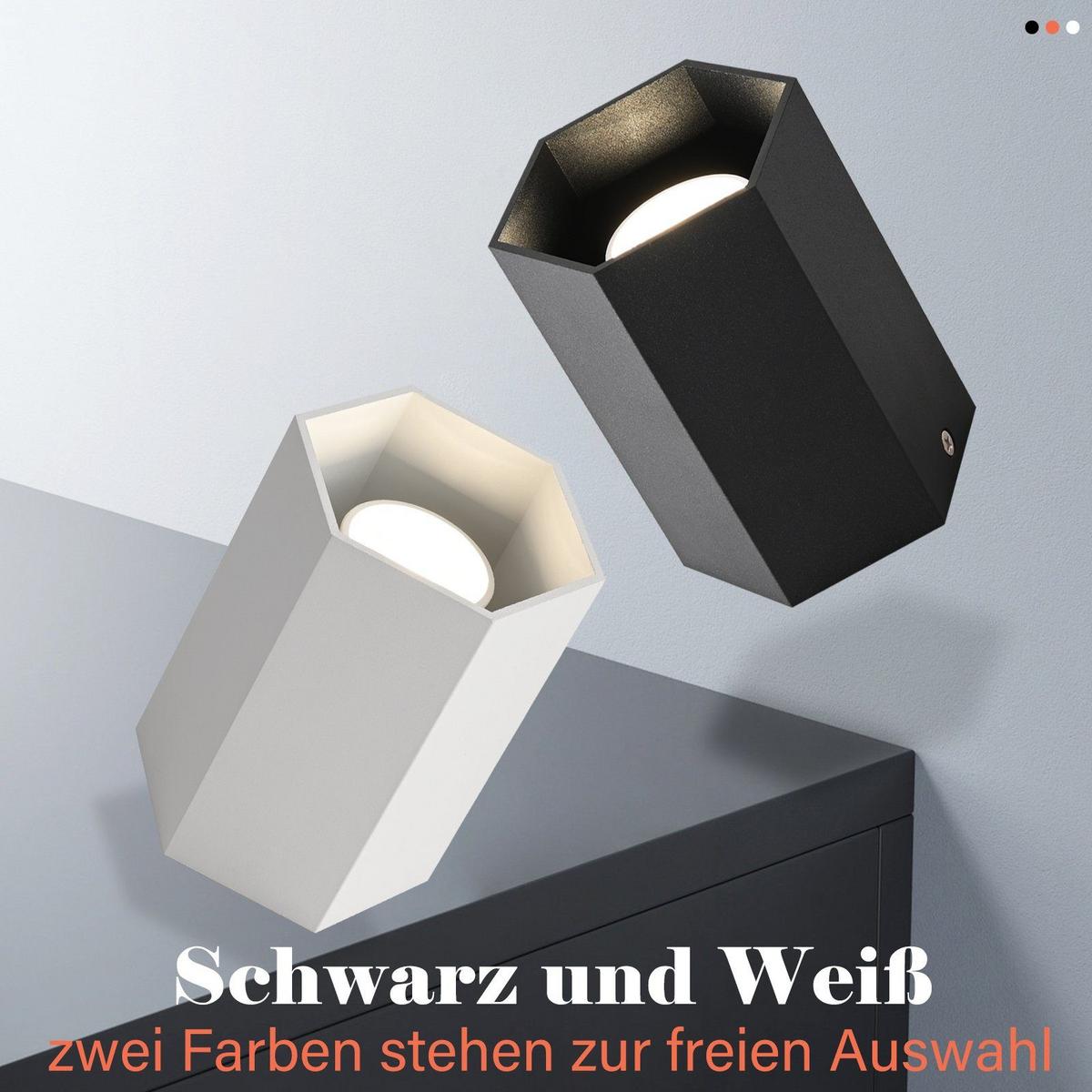 AUFBAULEUCHTE Emma 11/9/11 cm - Schwarz, Metall (11/9/11cm) - Nettlife