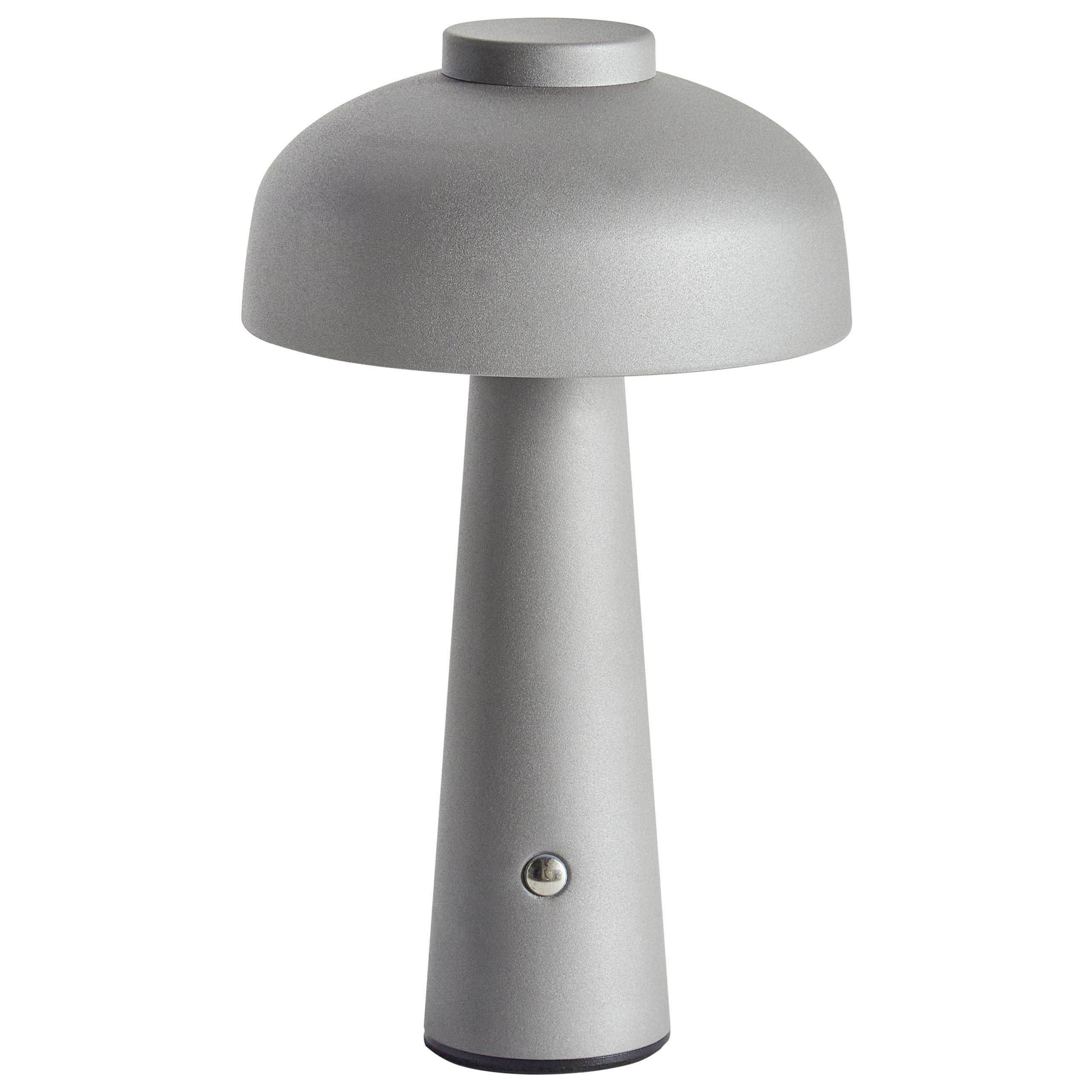 LED-TISCHLEUCHTE Grau/Weiß/Schwarz Agusan - Schwarz/Weiß, Metall (14/14/25cm) - Beliani