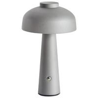 LED-TISCHLEUCHTE Grau/Weiß/Schwarz Agusan - Schwarz/Weiß, Metall (14/14/25cm) - Beliani