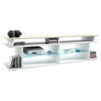 LOWBOARD Movie Platte des TV-Aufsatzes in Creme Hochglanz - Creme, Holzwerkstoff (138.5/39/37.5cm) - Vladon