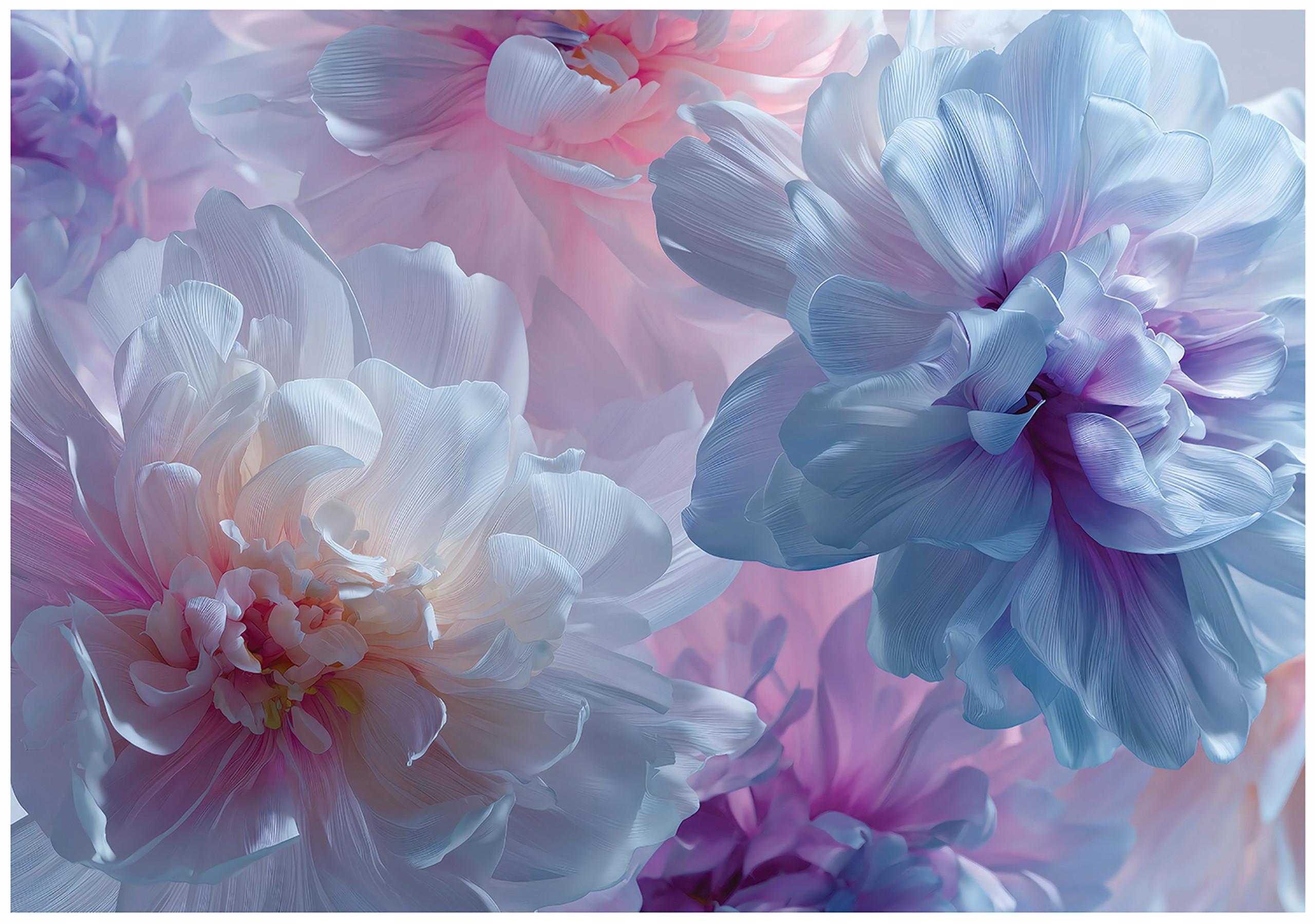 FOTOTAPETE Blumen Abstrakt Lila 200x140 cm - Multicolor, Papier (200/140cm) - Wallarena