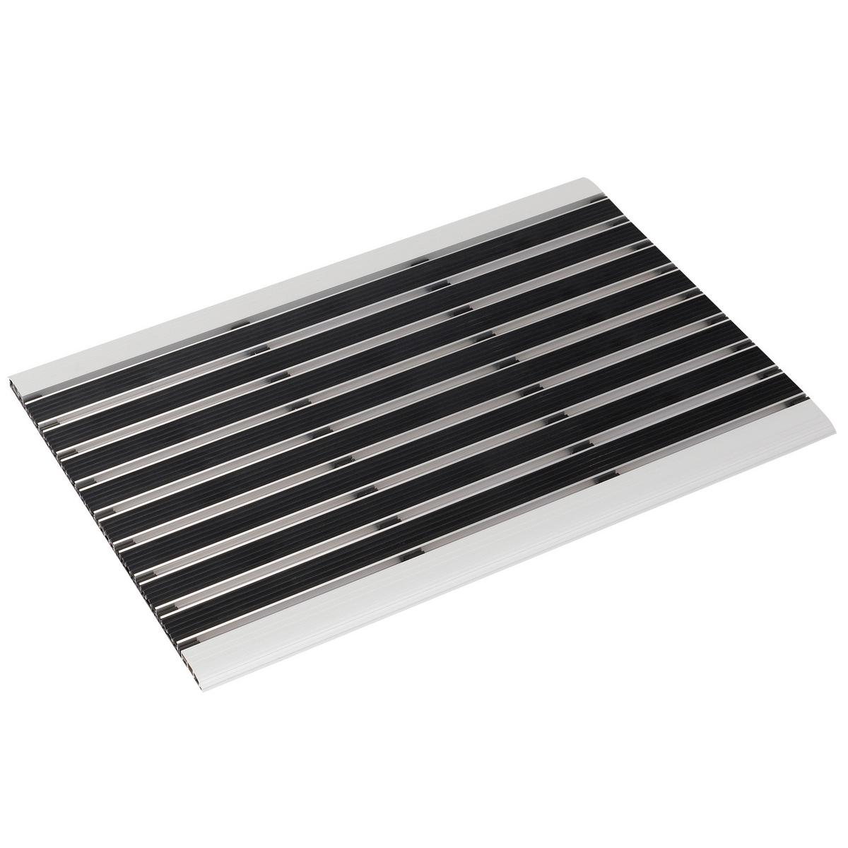 FUSSMATTE SAUBERLAUF ALUMINIUM KLEENY - Schwarz, Kunststoff (40/60cm) - Pergamon