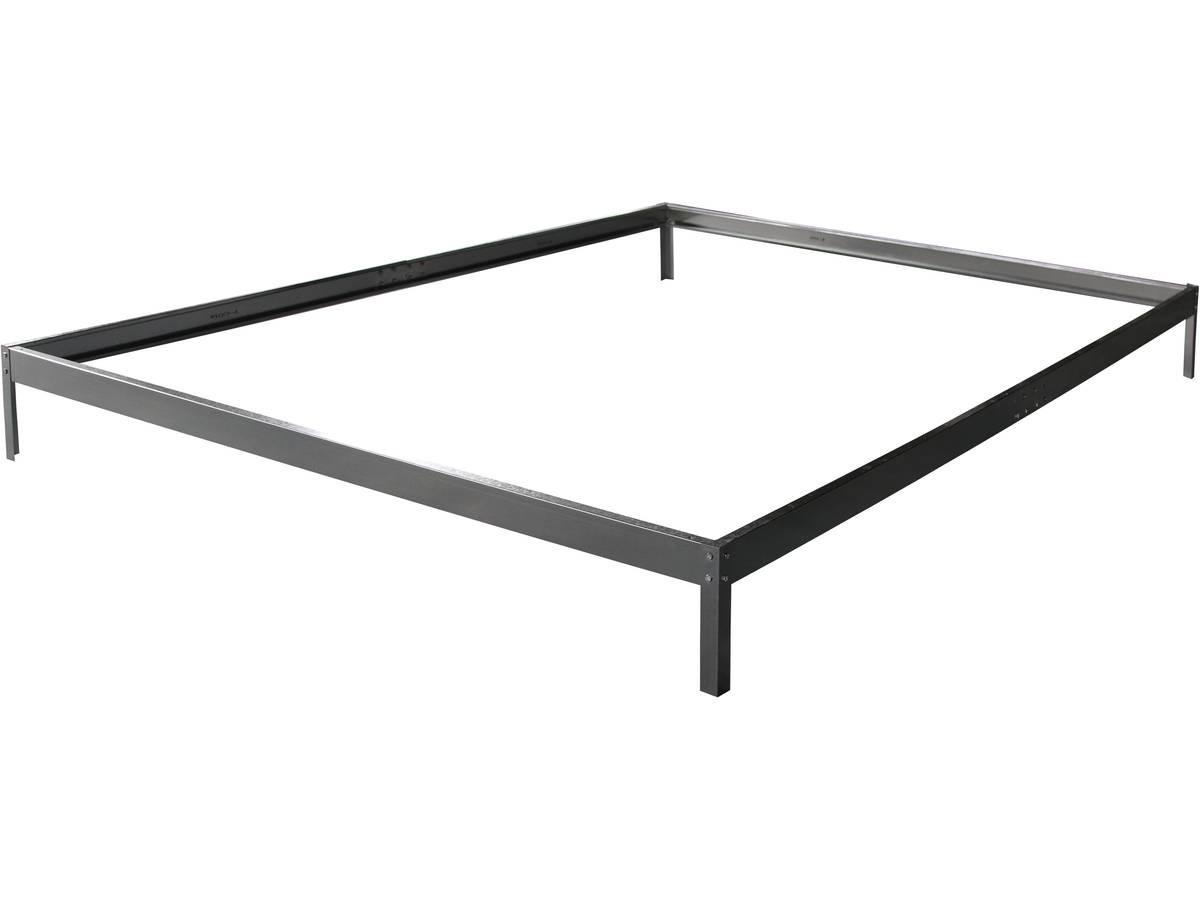 GEWÄCHSHAUS POLYCARBONAT hortensia 4,8m² Zink - Grau, Metall (190/8/252cm) - Habitat Garten