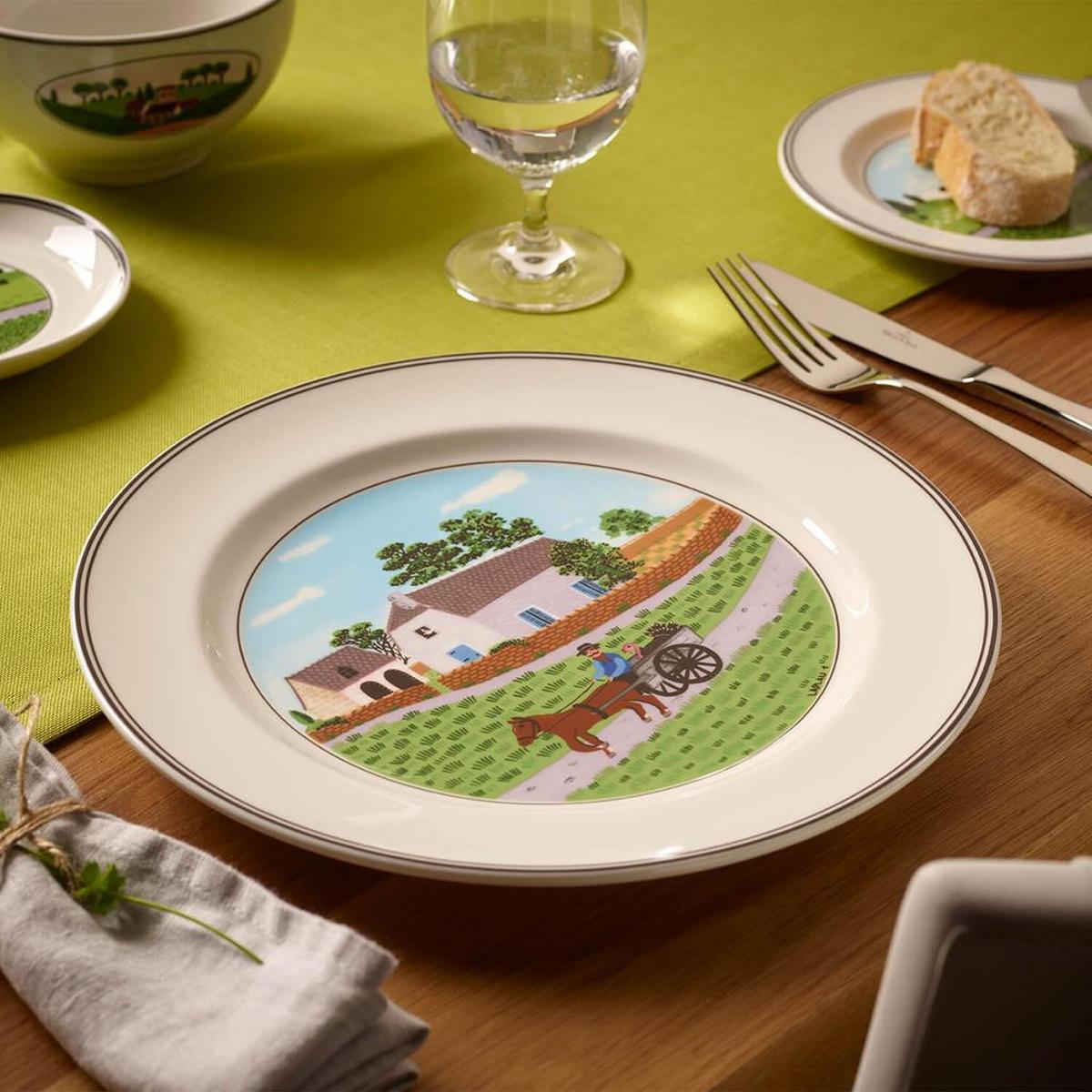SPEISETELLER BAUER Design Naif bunt ø 27 cm - Multicolor, Keramik (27cm) - Villeroy & Boch