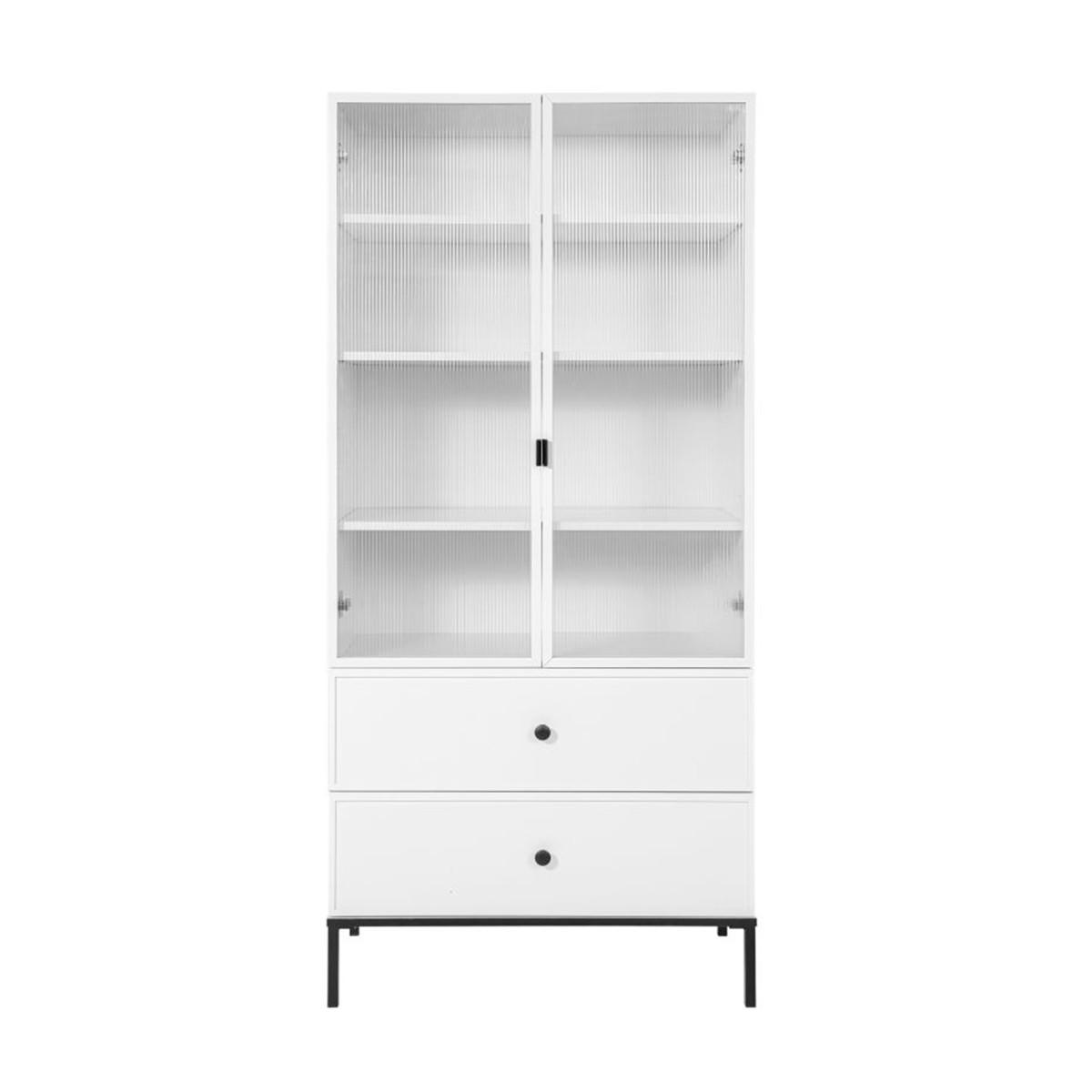 BÜCHERREGAL Lumi Weiß und Schwarz - Weiß, Holzwerkstoff (80/170/40cm) - Petits-meubles