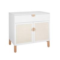 KINDERKOMMODE Laurie Weiß und Holz - Weiß, Holzwerkstoff (90/90/50cm) - Petits-meubles