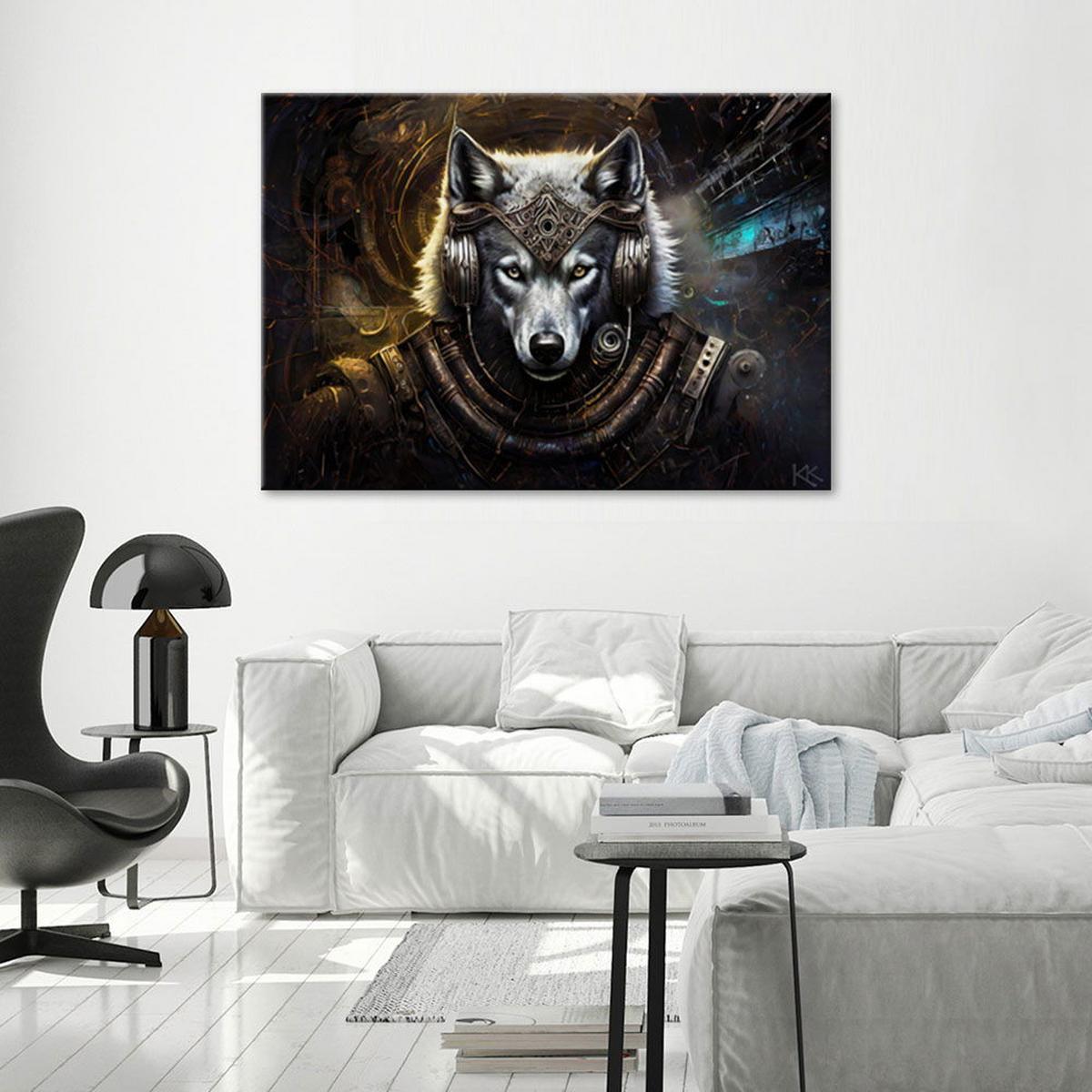 KUNSTDRUCK Grau 60/40 cm - Grau, Textil (60/40cm) - KUNSTLOFT